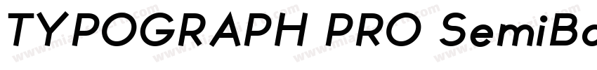 TYPOGRAPH PRO SemiBold字体转换
